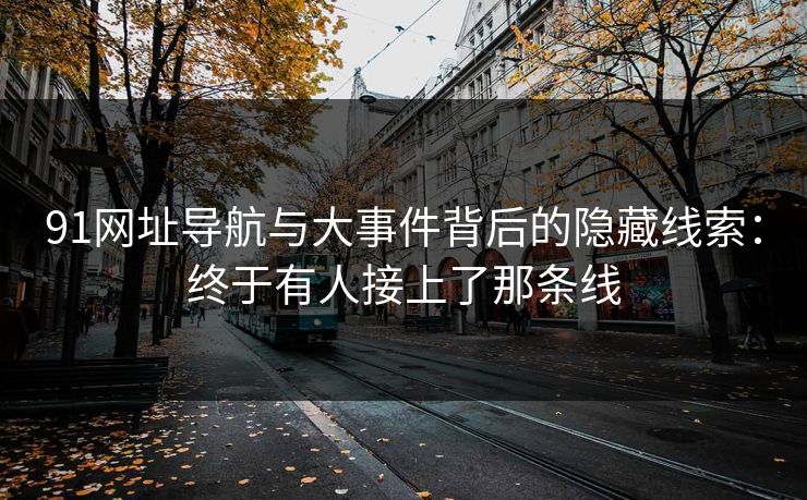 91网址导航与大事件背后的隐藏线索:终于有人接上了那条线 91网址导航与大事件背后的隐藏线索:终于有人接上了那条线
